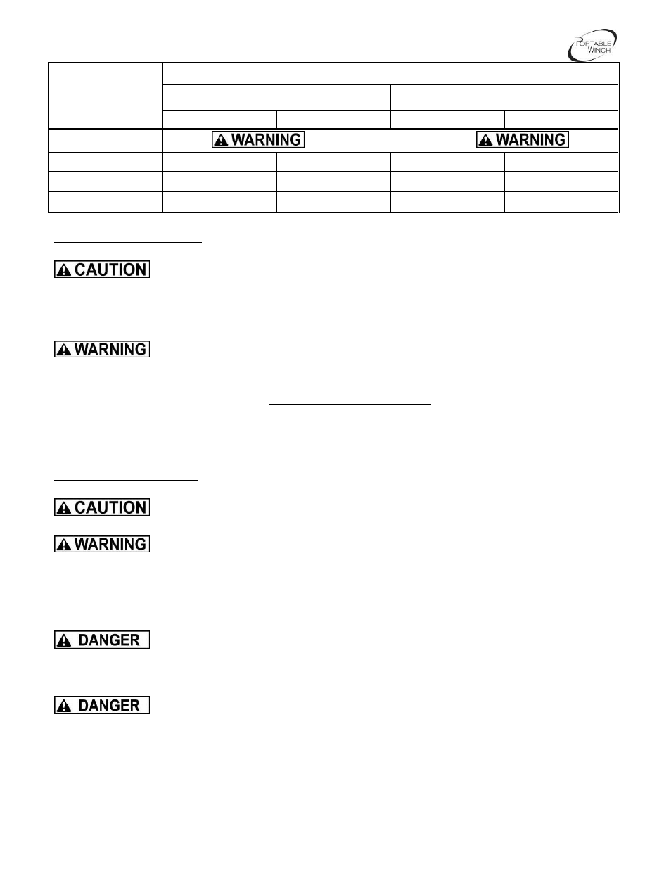 Portable Winch AC Electric pulling/lifting winch PCT1800-60Hz-P User Manual | Page 20 / 33