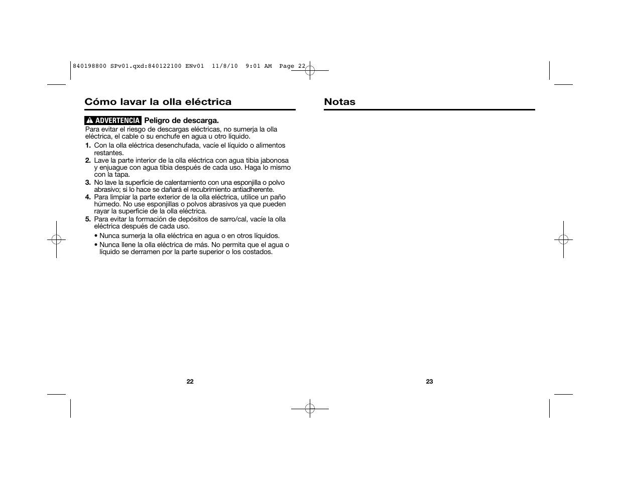 Cómo lavar la olla eléctrica notas | Proctor-Silex 32 Oz. Electric Hot Pot-45805 User Manual | Page 14 / 17