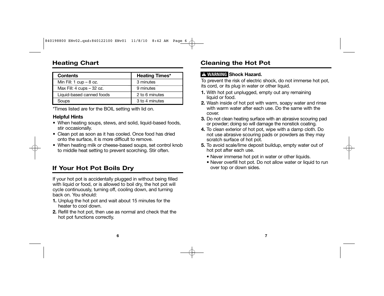 Proctor-Silex 32 Oz. Electric Hot Pot-45805 User Manual | Page 4 / 17