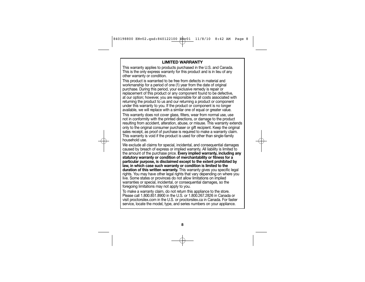 Proctor-Silex 32 Oz. Electric Hot Pot-45805 User Manual | Page 5 / 17