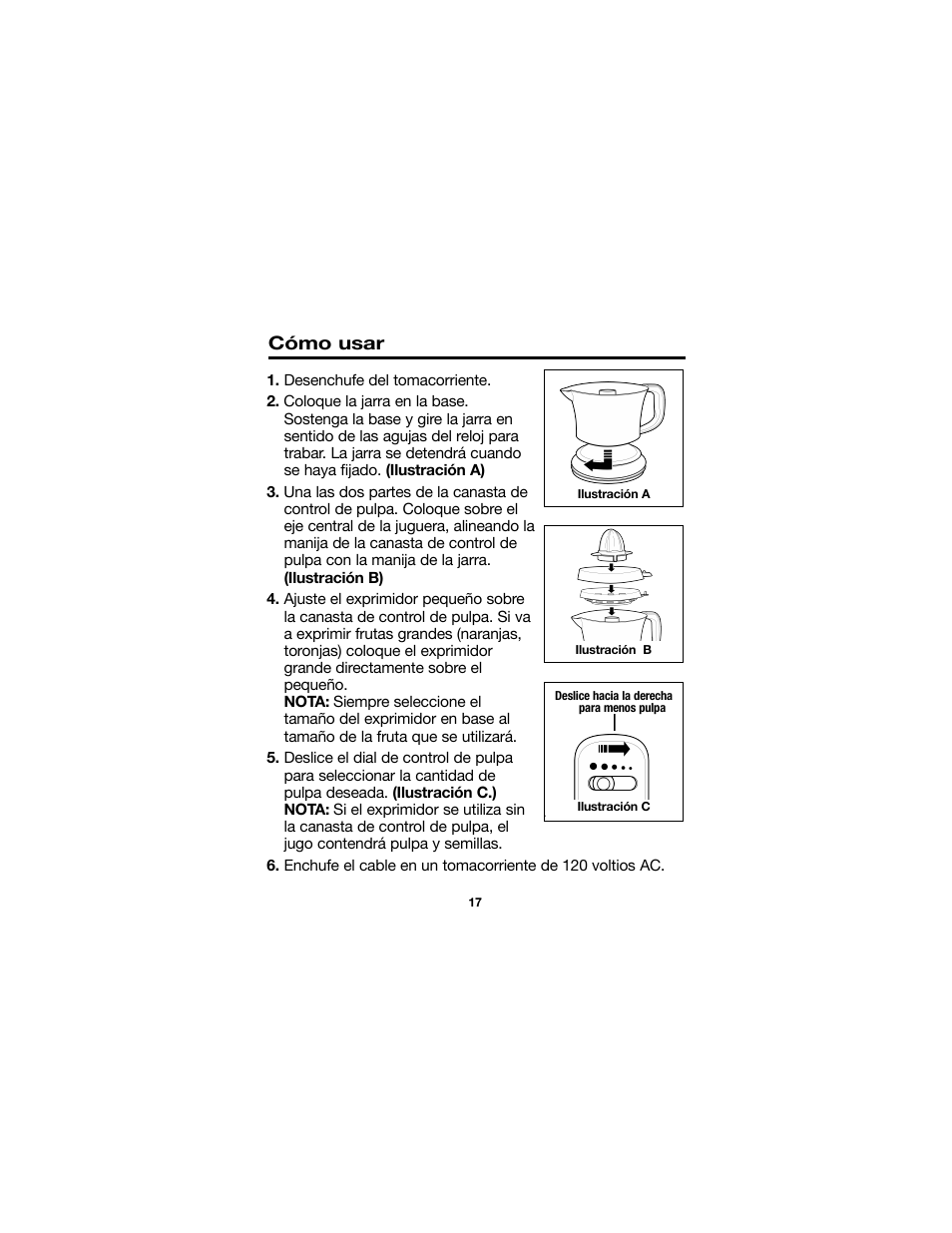 Proctor-Silex Juici 34 Oz. Electric Citrus Juicer-66332RY User Manual | Page 17 / 24