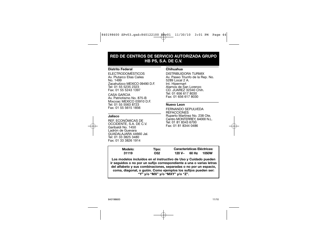 Proctor-Silex Toaster Oven (white)-31119 User Manual | Page 25 / 25