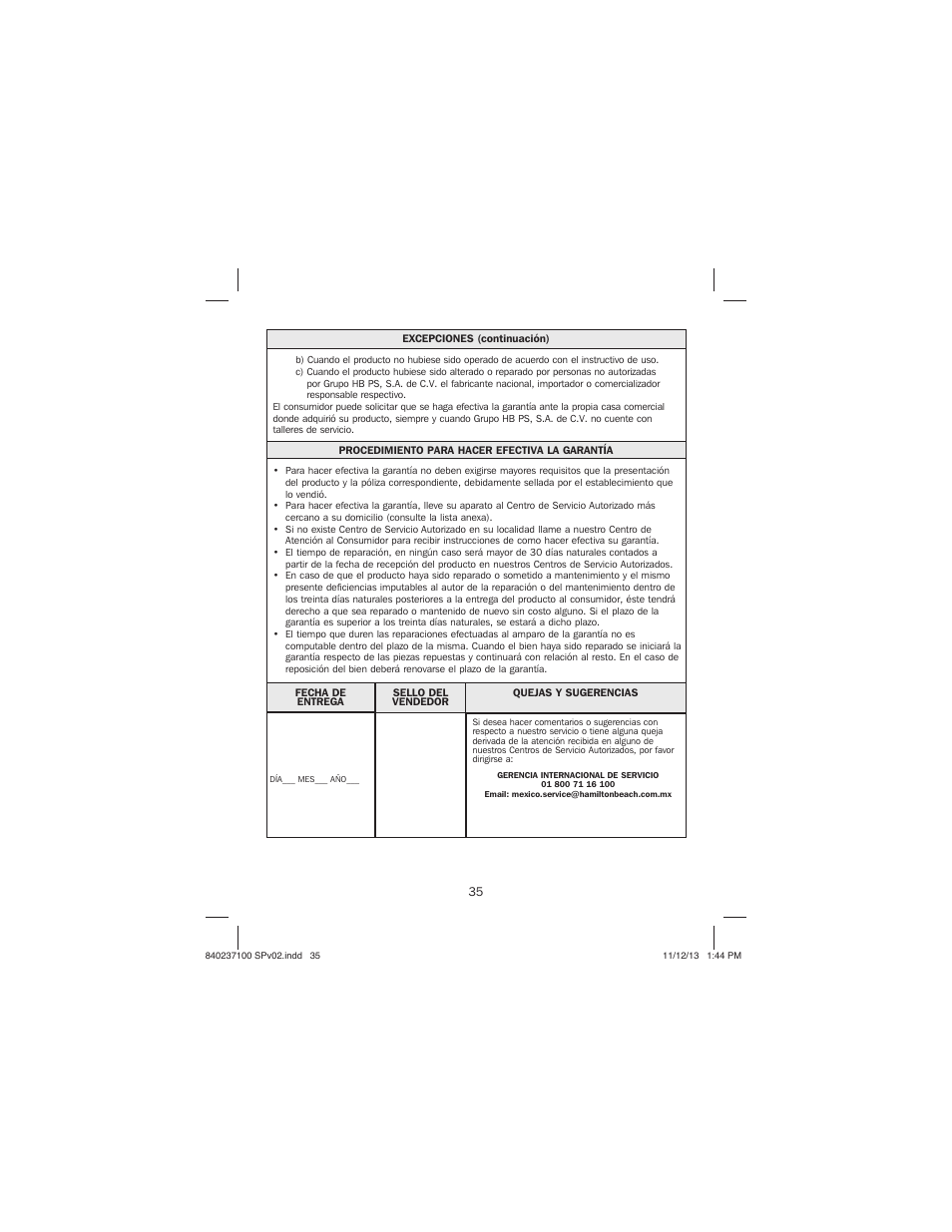 Proctor-Silex Round Belgian Waffle Maker-26070 User Manual | Page 35 / 36