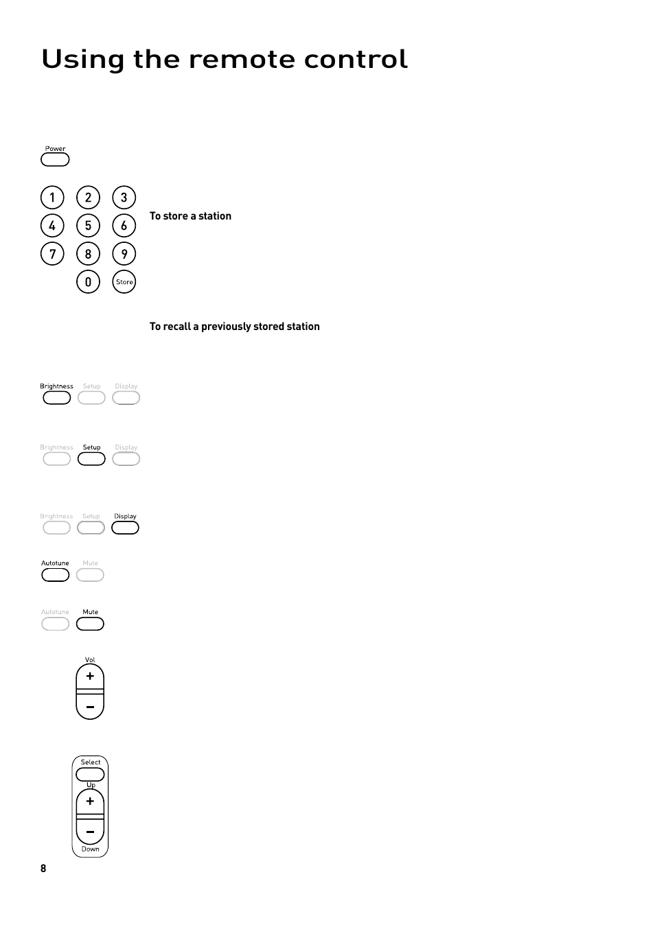 Using the remote control | Pure DRX-701ES User Manual | Page 10 / 16