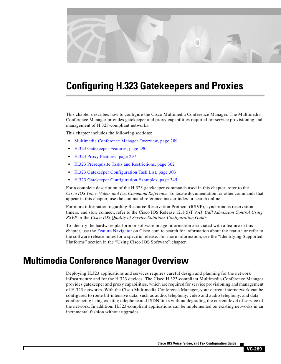 Cisco H.323 VC-289 User Manual | 76 pages
