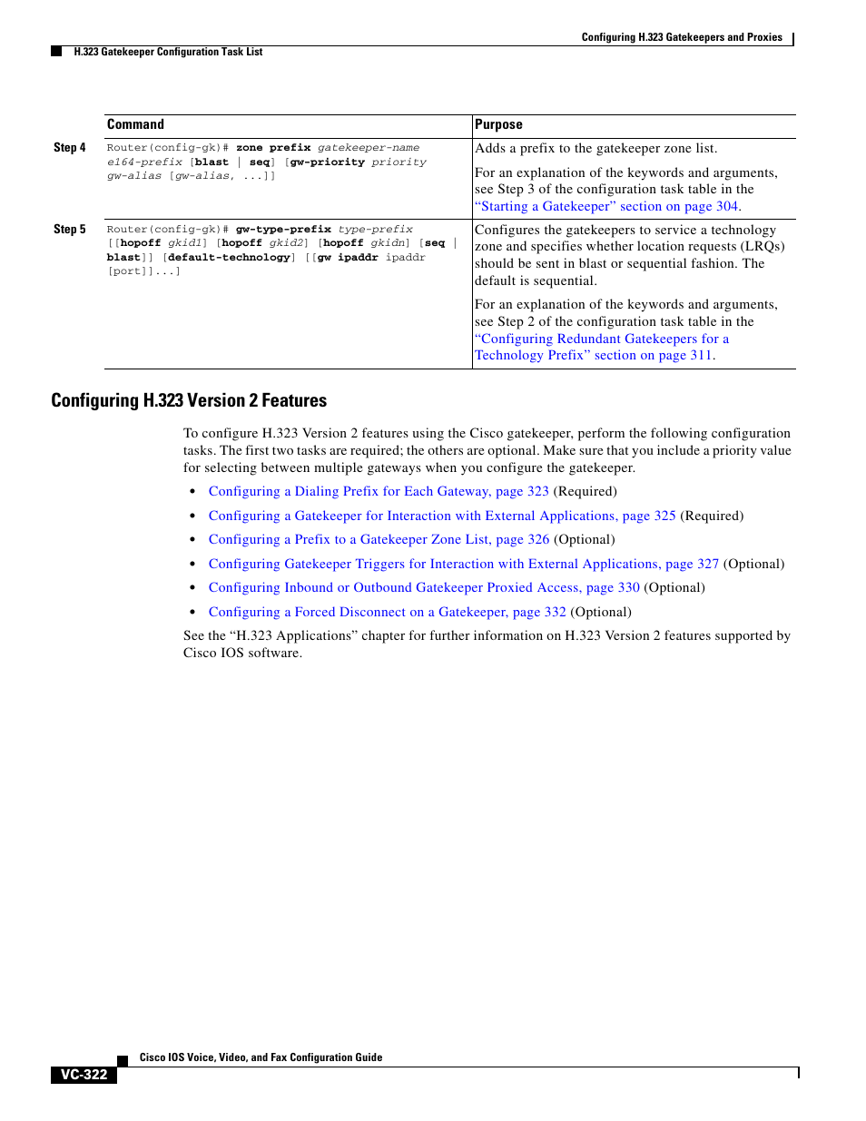 Configuring h.323 version 2 features | Cisco H.323 VC-289 User Manual | Page 34 / 76