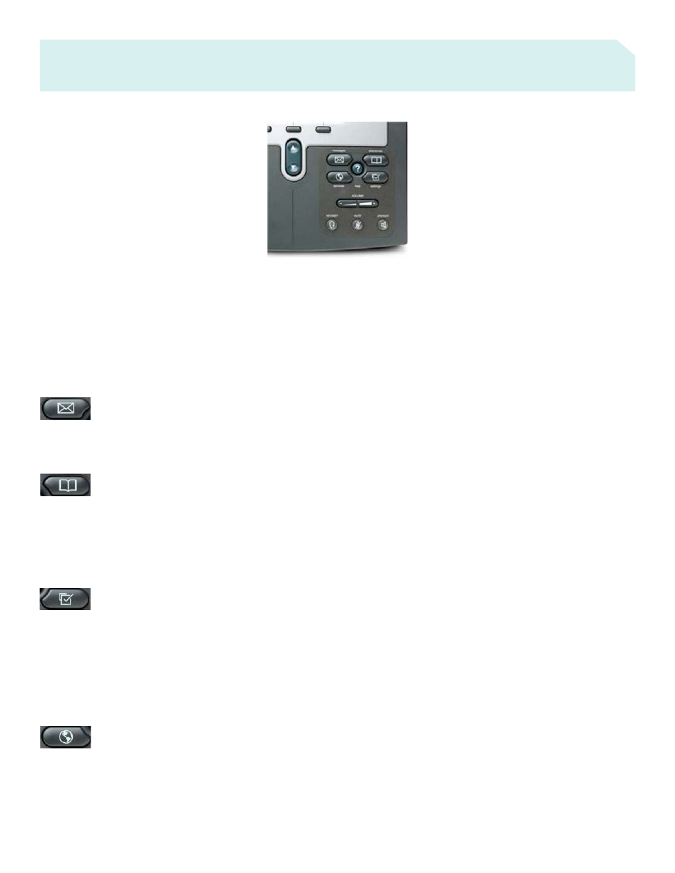 Features, Messagesš, Directoriesš | Settingsš, Servicesš | Cisco Cisco Unified IP Phone 7960G User Manual | Page 2 / 7