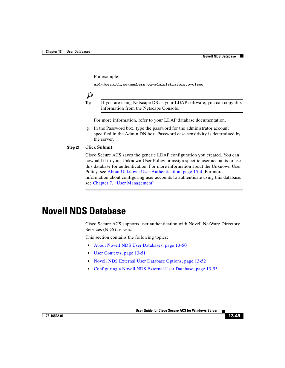 Novell nds database | Cisco 3.3 User Manual | Page 533 / 860