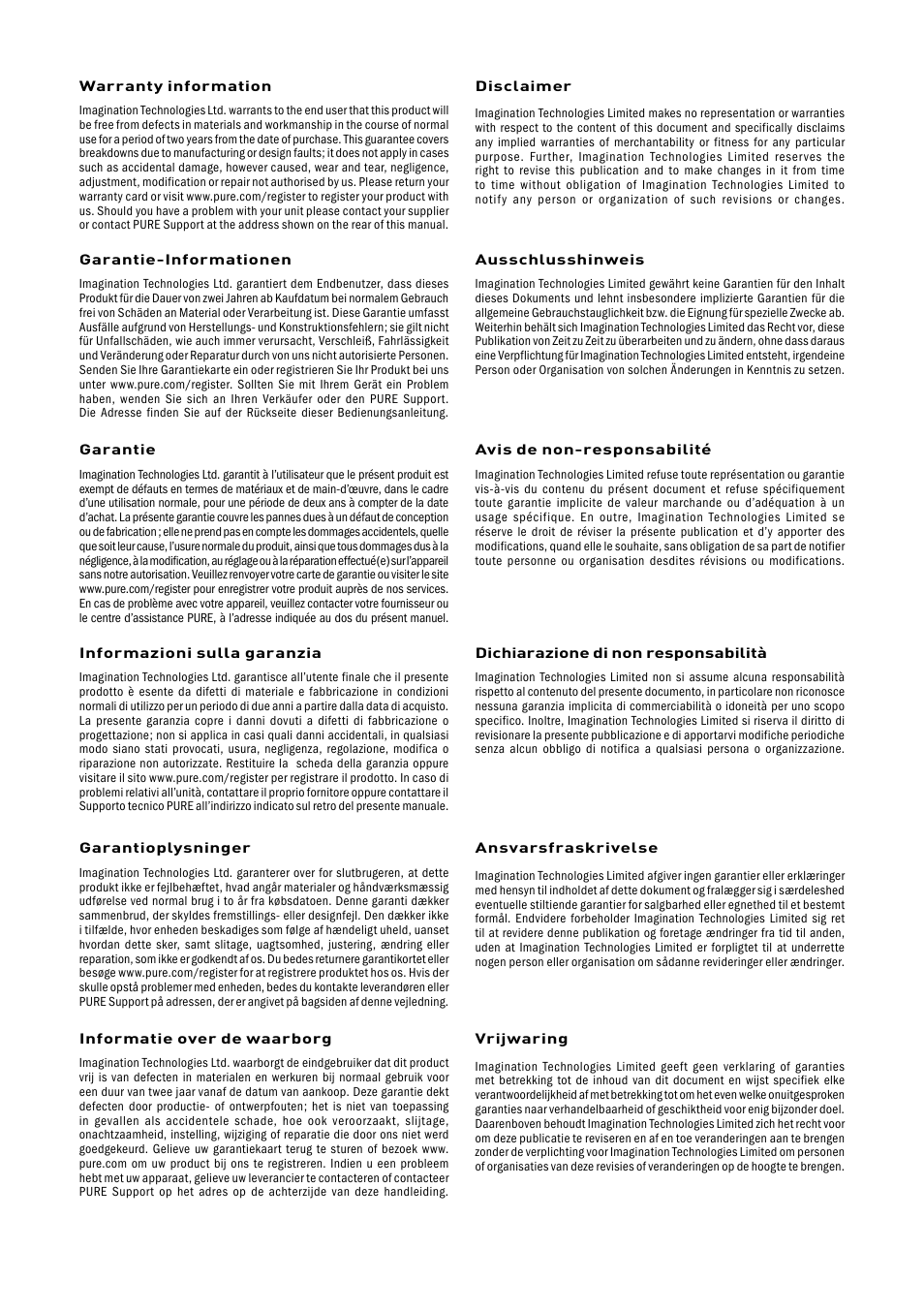 Pure Elan DX40 User Manual | Page 13 / 14