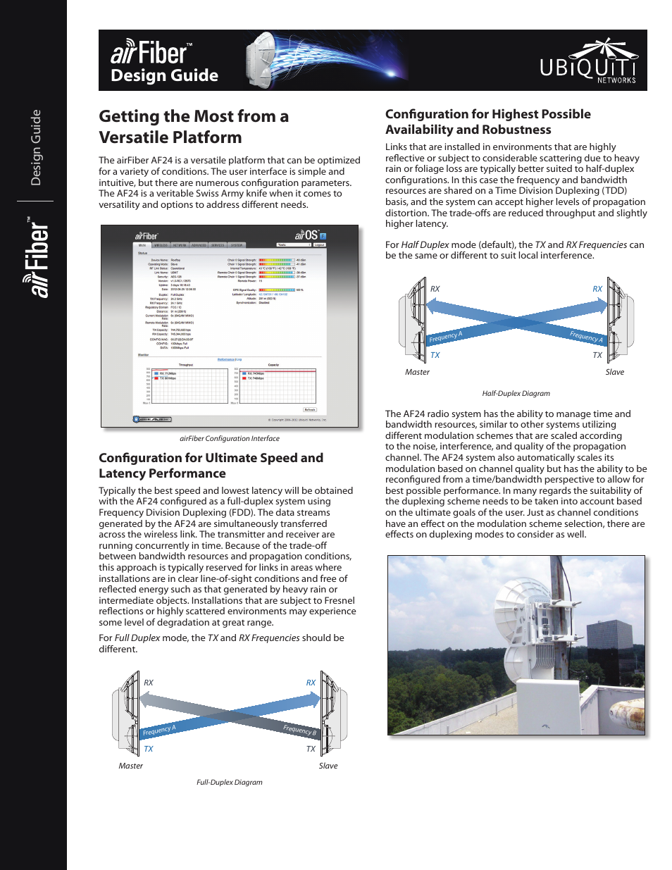 Ubiquiti Networks airFibe5 User Manual | 4 pages