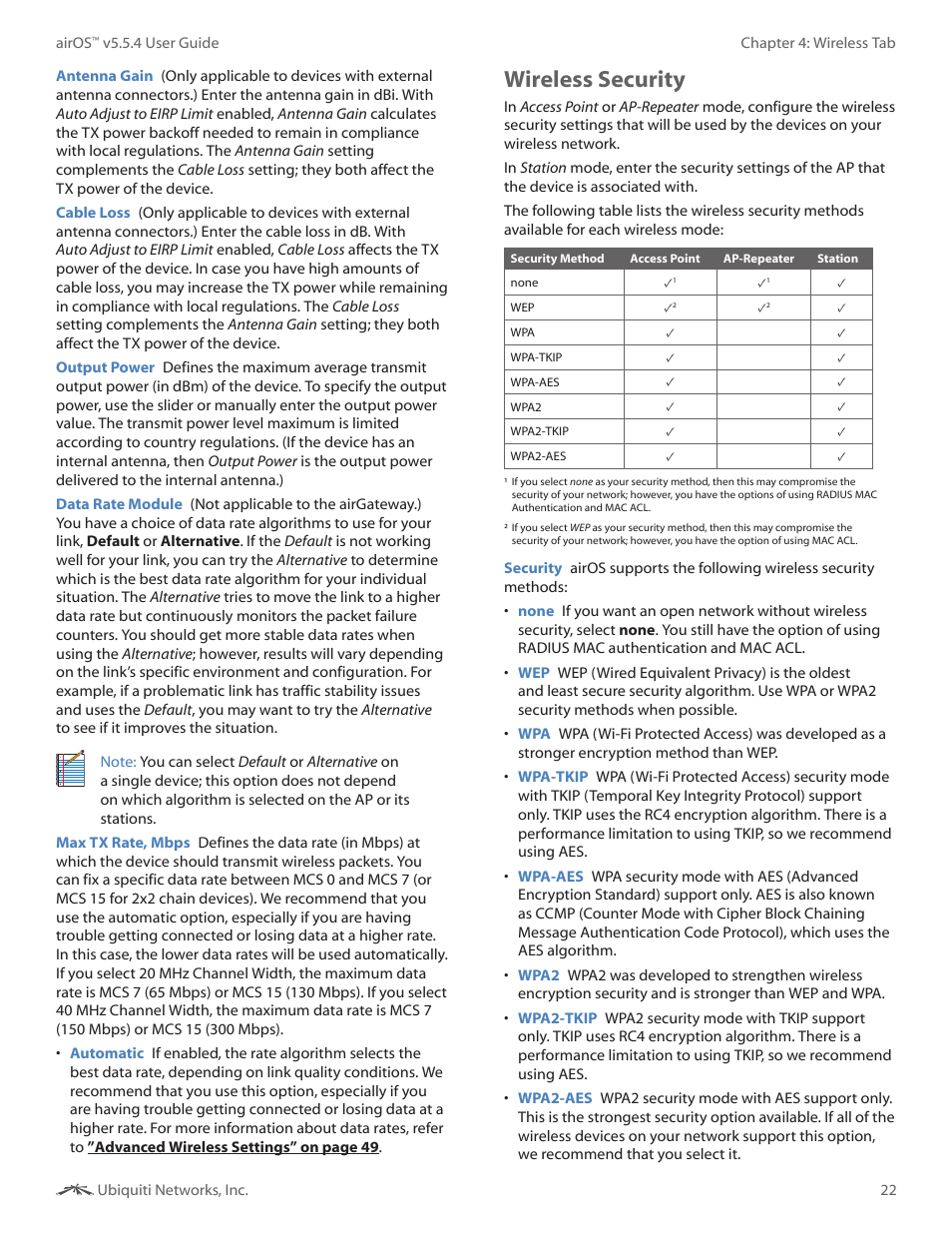 Wireless security | Ubiquiti Networks PowerBridgM User Manual | Page 25 / 67