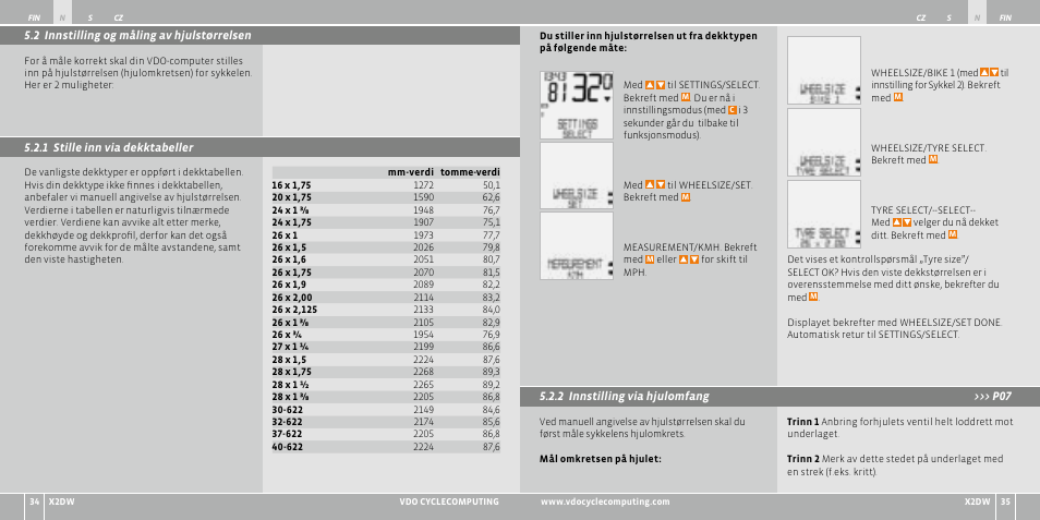 VDO WL X2 DW User Manual | Page 136 / 336