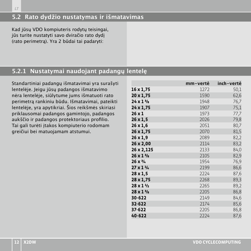 VDO WL X2 DW User Manual | Page 272 / 336
