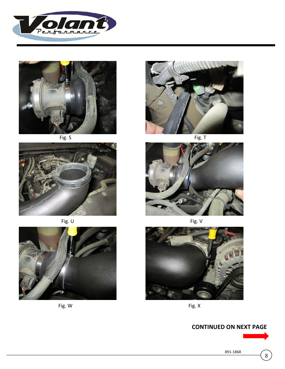 Continued on next page | Volant Escalade User Manual | Page 8 / 9
