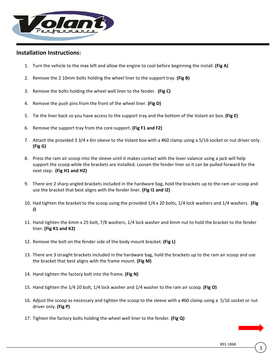 Installation instructions | Volant Sierra User Manual | Page 3 / 9