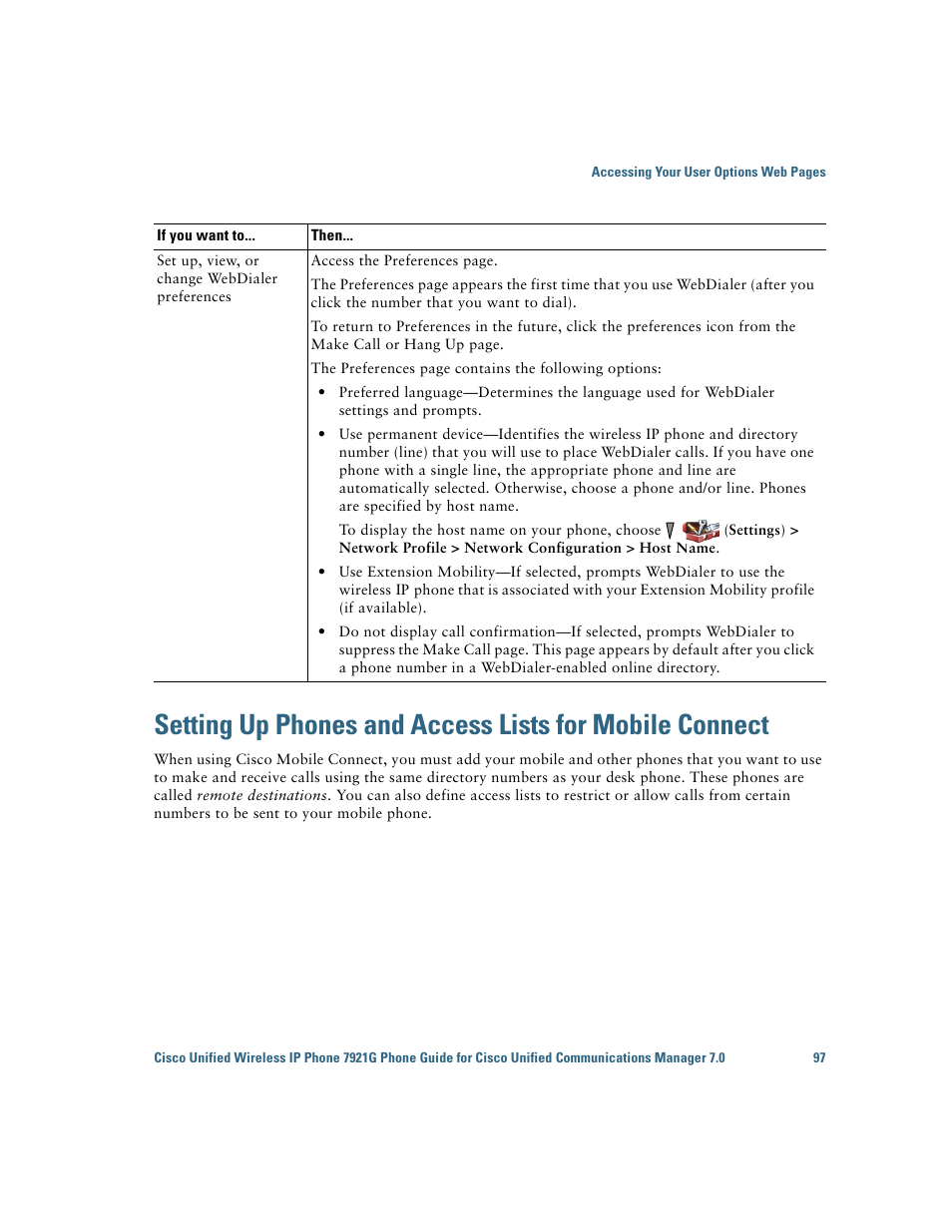 Inations. see, Setting up phones | Cisco Cisco Unified Wireless IP Phone 7921G User Manual | Page 105 / 124