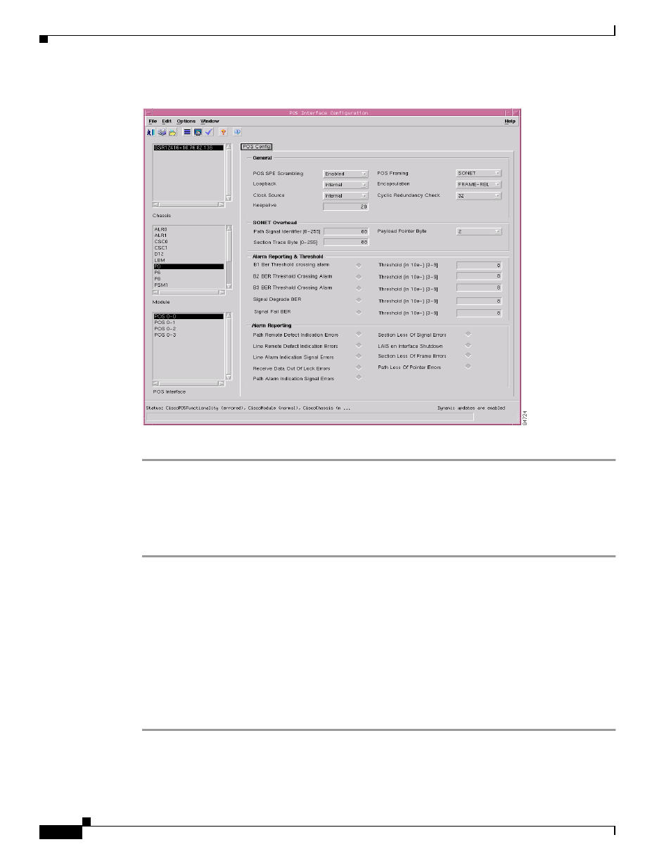 Configuring a pos interface | Cisco 12000/10700 V3.1.1 User Manual | Page 218 / 602