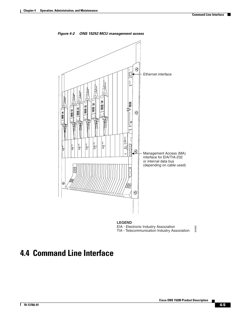 4 command line interface, 4 command line interface, Figure 4-2 | Cisco ONS 15200 User Manual | Page 43 / 74