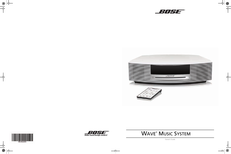 Usic, Ystem | Bose Wave Music System III User Manual | Page 28 / 28