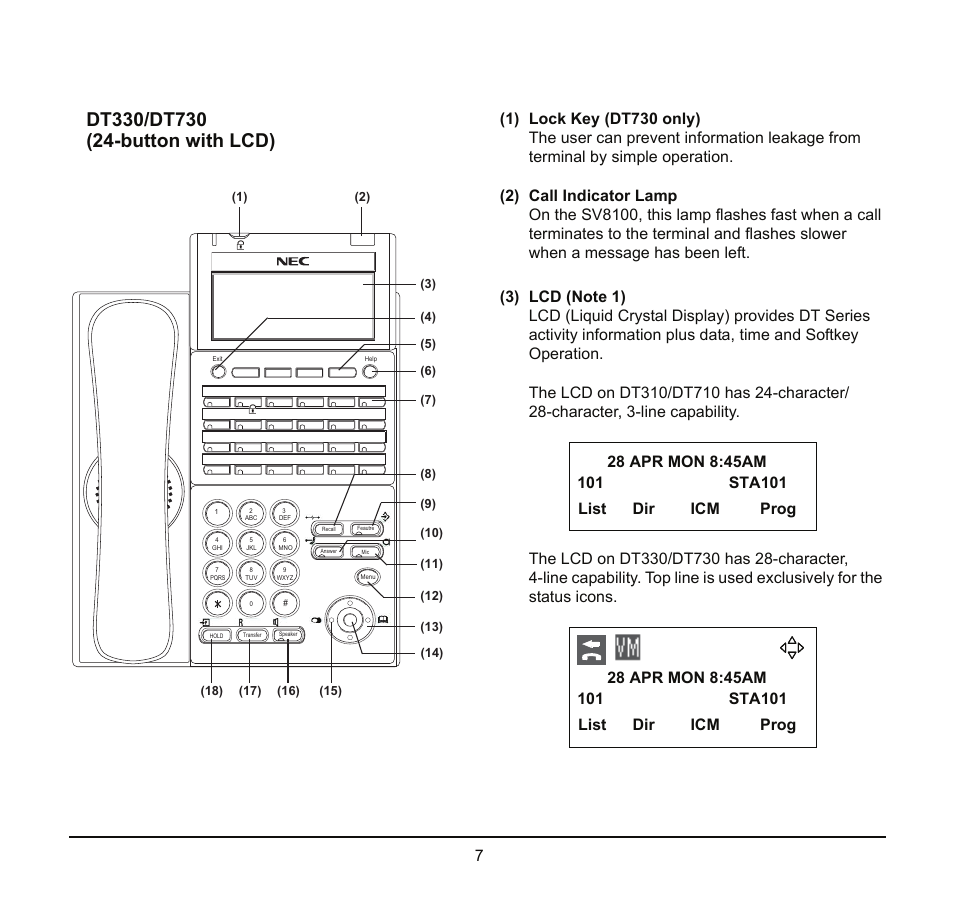 NEC SV8100 User Manual | Page 13 / 69