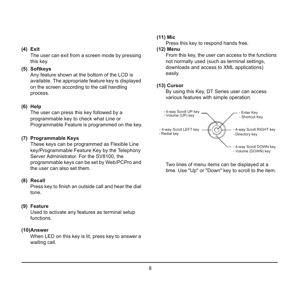 NEC SV8100 User Manual | Page 14 / 69