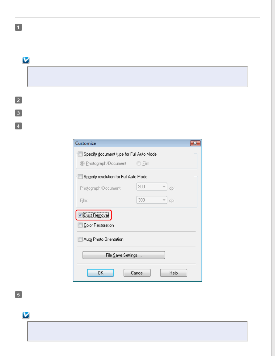 Dust removal in full auto mode | Epson PERFECTION V600 PHOTO User Manual | Page 81 / 164