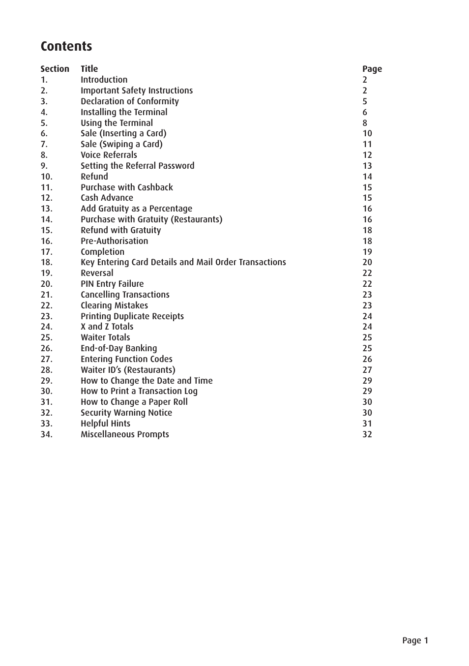 Ingenico ict220 User Manual | Page 2 / 34