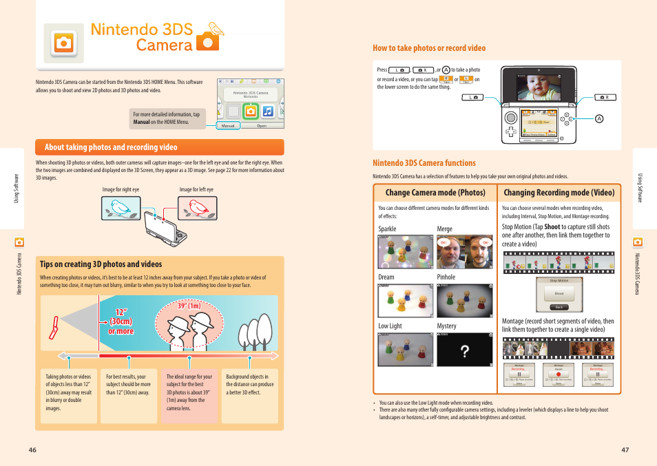 Nintendo 3ds camera | Nintendo 3DS User Manual | Page 25 / 52