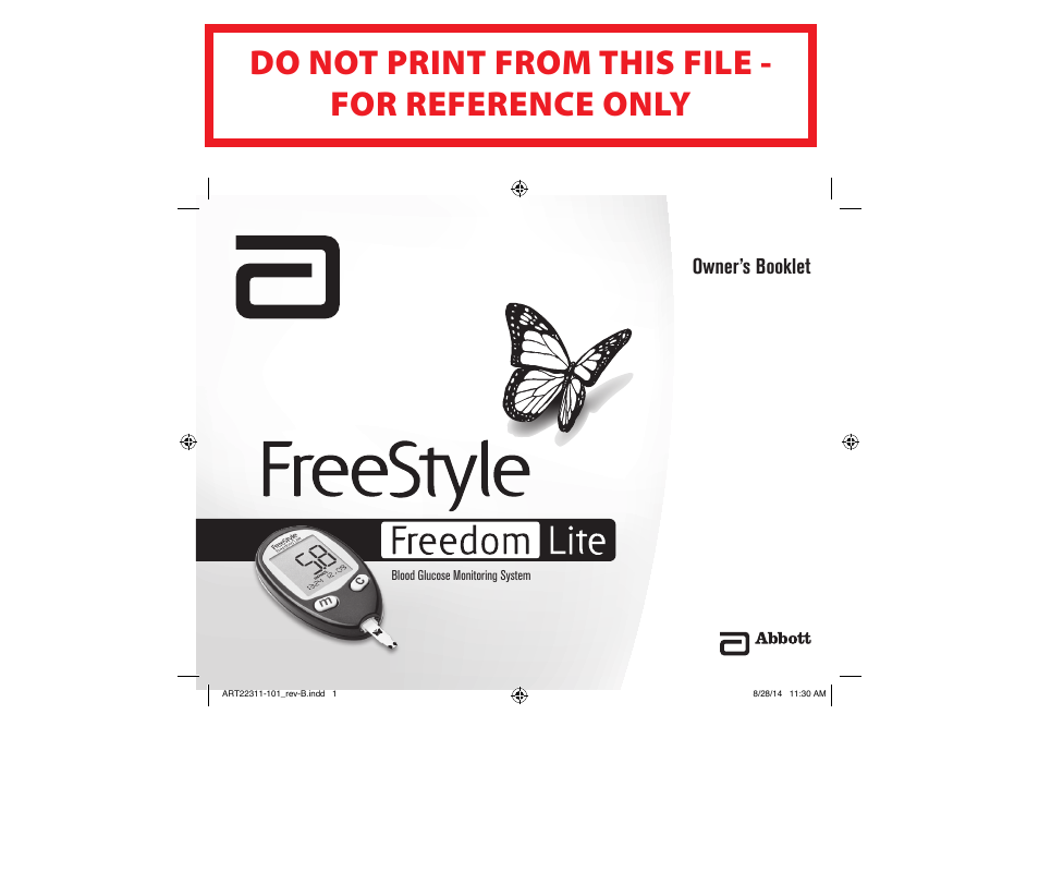 Abbott Freestyle Freedom Lite User Manual | 22 pages