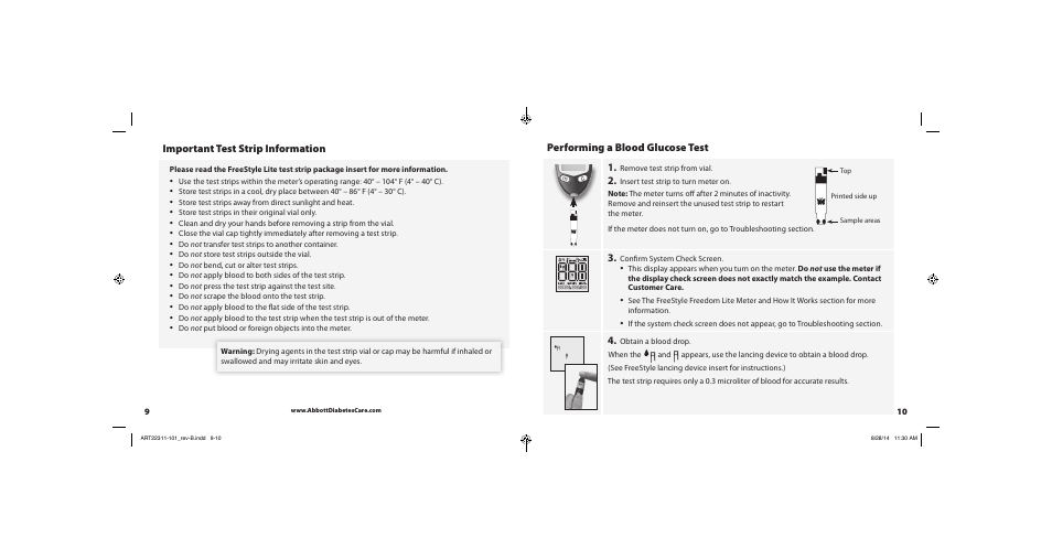 Abbott Freestyle Freedom Lite User Manual | Page 8 / 22
