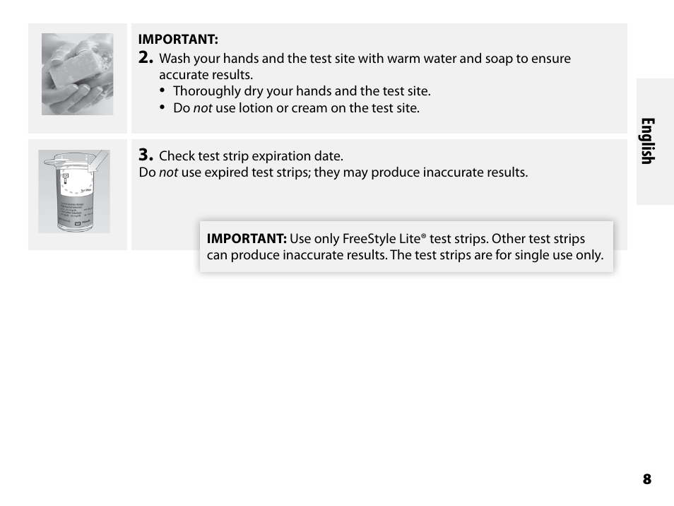 English | Abbott Freestyle Freedom Lite User Manual | Page 12 / 78