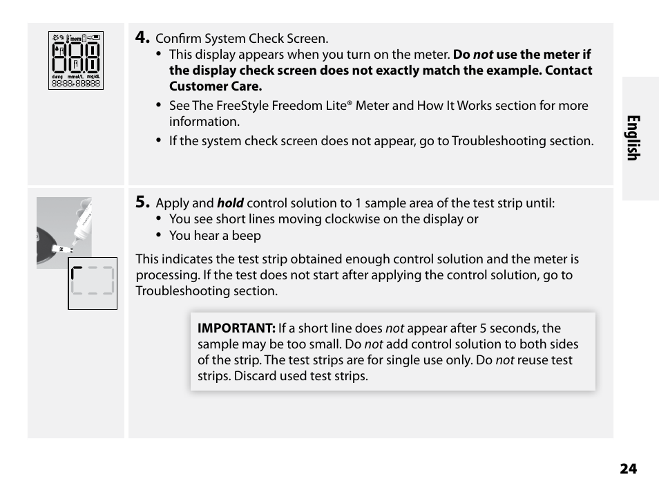 English | Abbott Freestyle Freedom Lite User Manual | Page 28 / 78