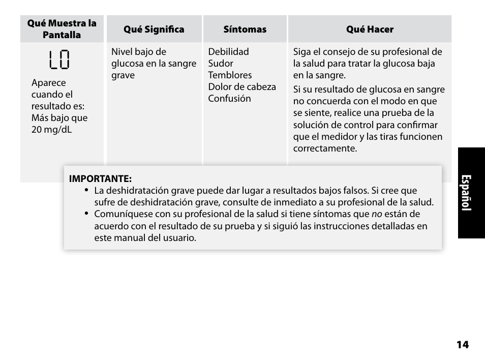 Español | Abbott Freestyle Freedom Lite User Manual | Page 56 / 78