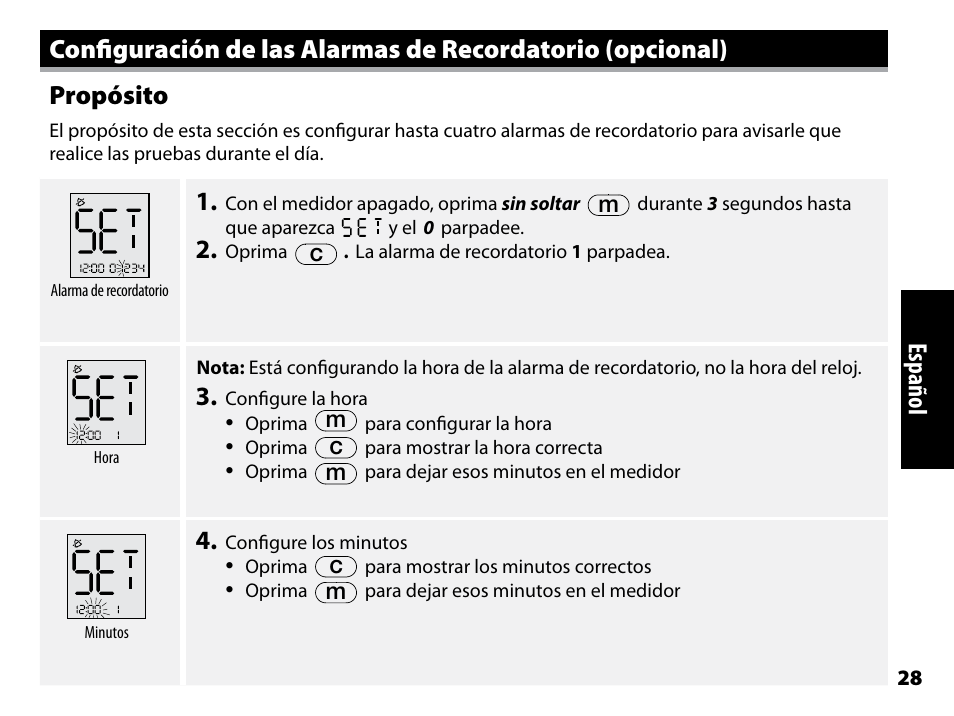 Propósito, Español | Abbott Freestyle Freedom Lite User Manual | Page 70 / 78