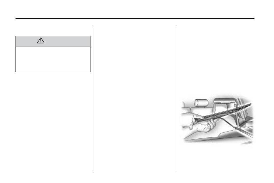Starter switch check, Wiper blade replacement | Pontiac 2010 Vibe User Manual | Page 214 / 318