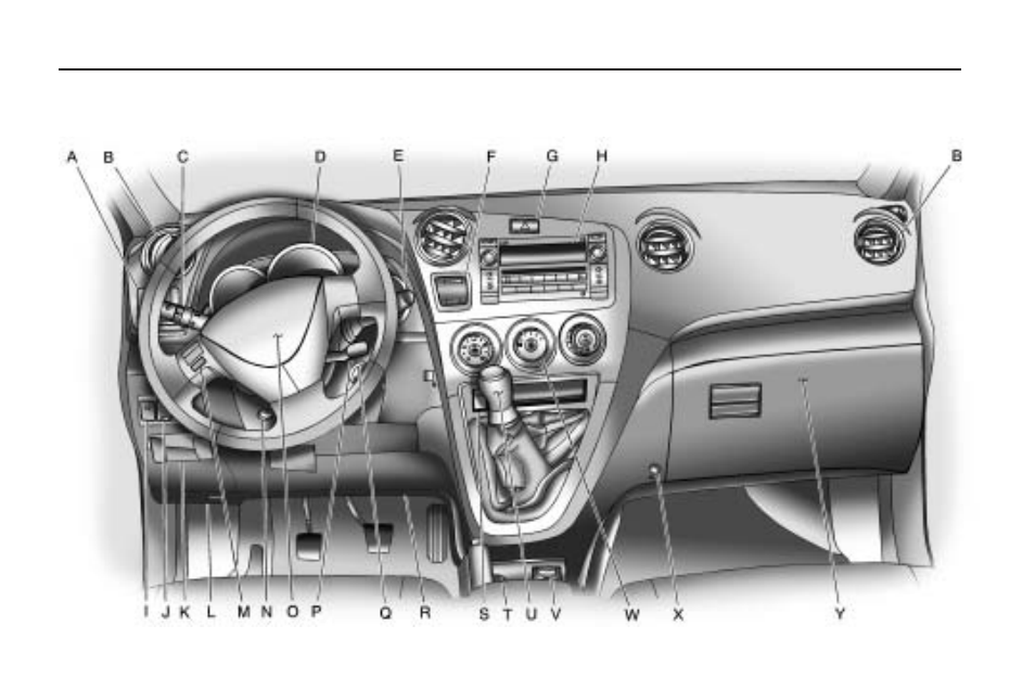 Instrument panel overview, Instrument panel, Overview | Instrument panel overview -2 | Pontiac 2010 Vibe User Manual | Page 84 / 318