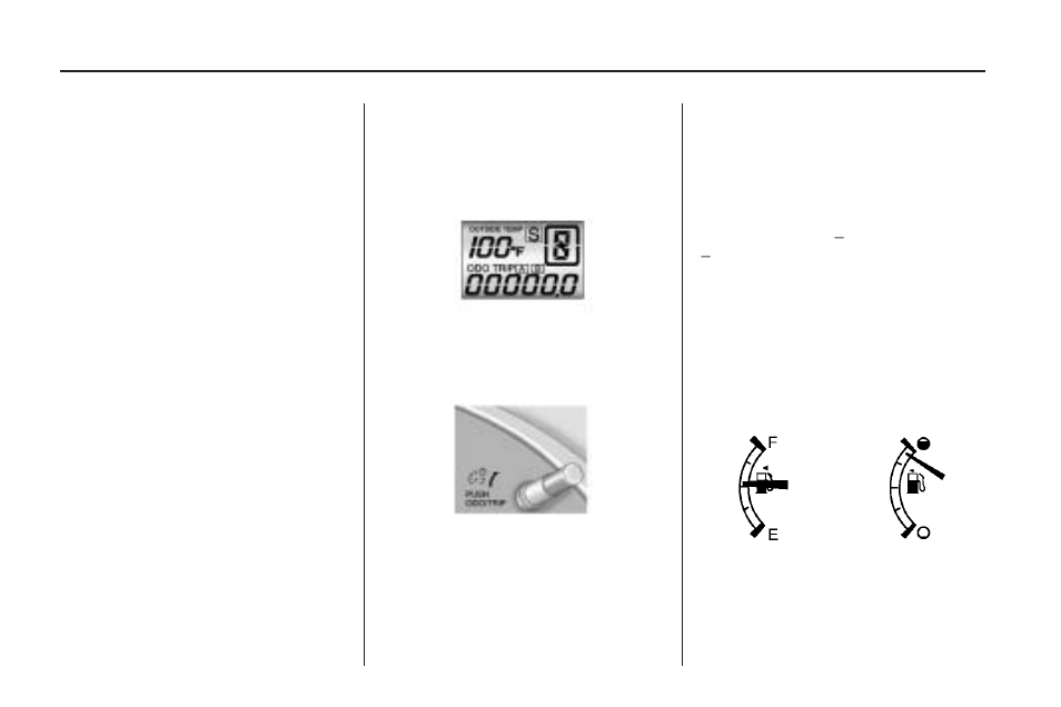 Speedometer, Odometer, Trip odometer | Tachometer, Fuel gage | Pontiac 2010 Vibe User Manual | Page 92 / 318