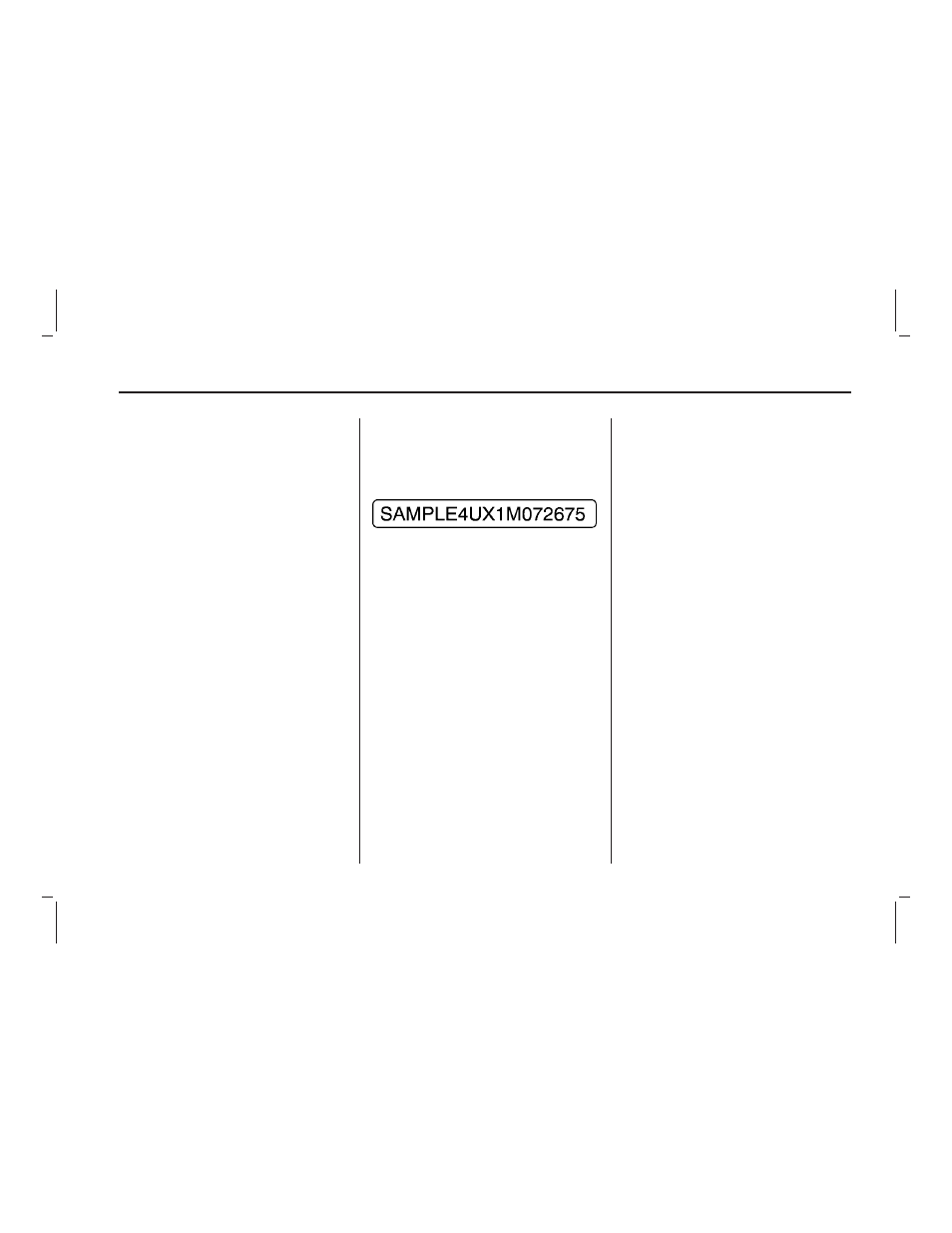 Technical data, Vehicle identification | Pontiac 2009 Vibe User Manual | Page 263 / 318