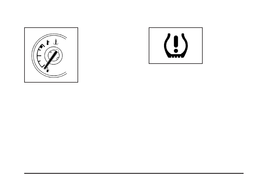 Engine coolant temperature gage, Tire pressure light | Pontiac 2009 Torrent User Manual | Page 157 / 436
