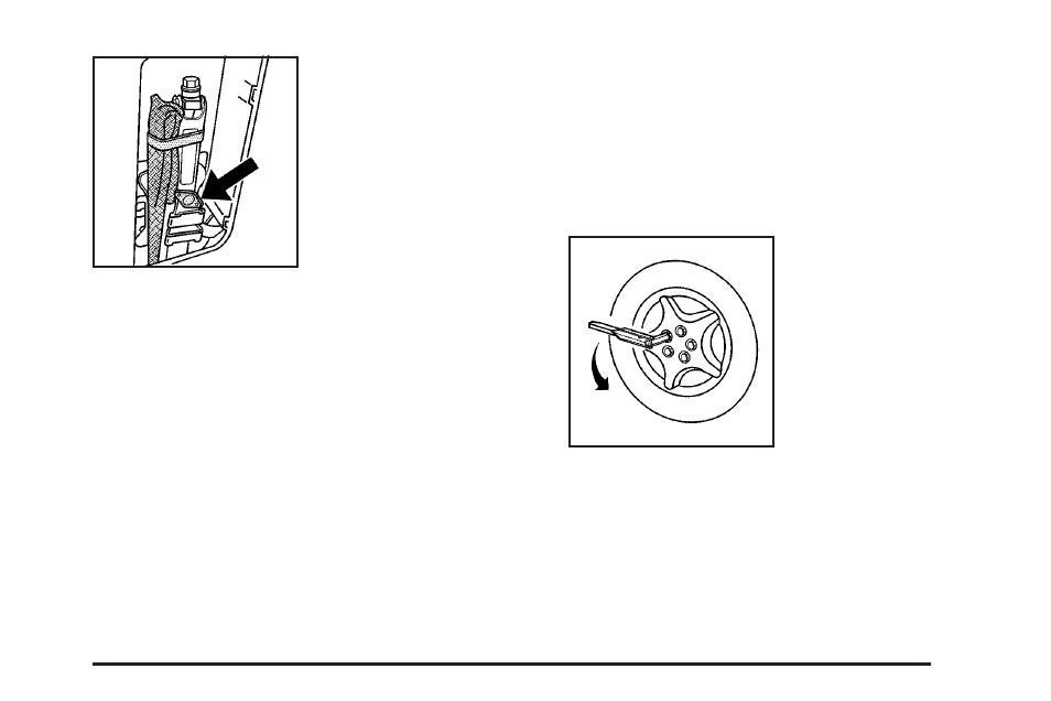 Removing the flat tire and installing the, Spare tire -73 | Pontiac 2009 Torrent User Manual | Page 357 / 436