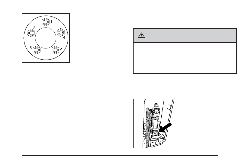 Storing a flat or spare tire and tools, Storing a flat or spare tire and tools -79, Caution | Pontiac 2009 Torrent User Manual | Page 363 / 436
