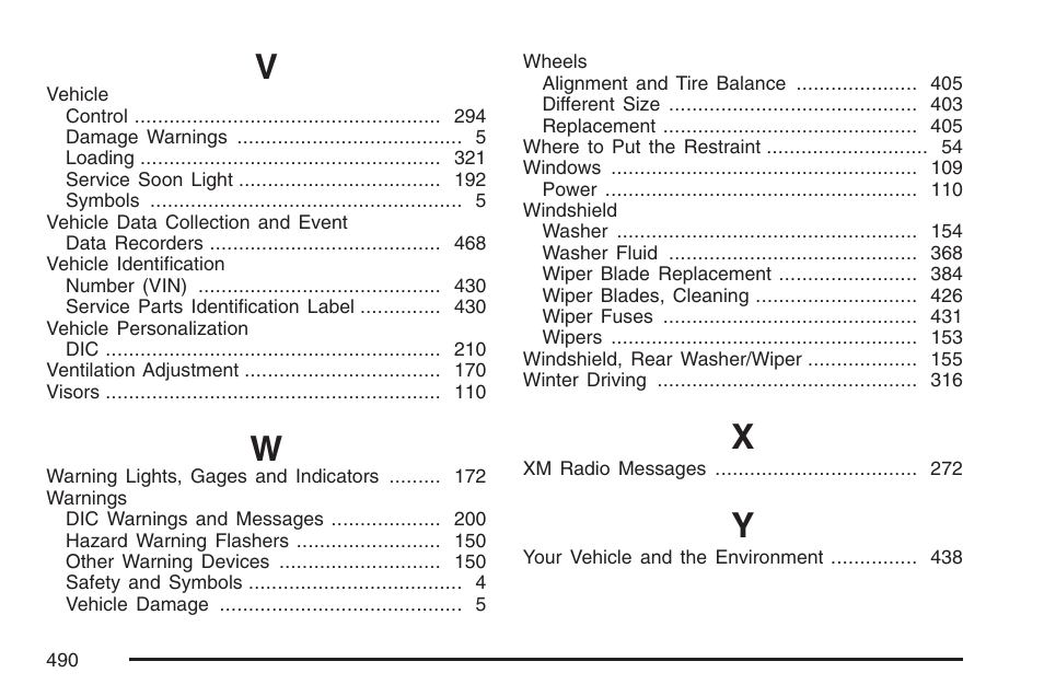 Pontiac 2007 Torrent User Manual | Page 490 / 490