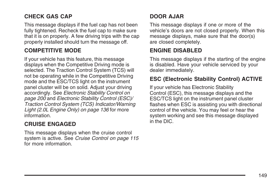 Pontiac 2007 Solstice User Manual | Page 149 / 396