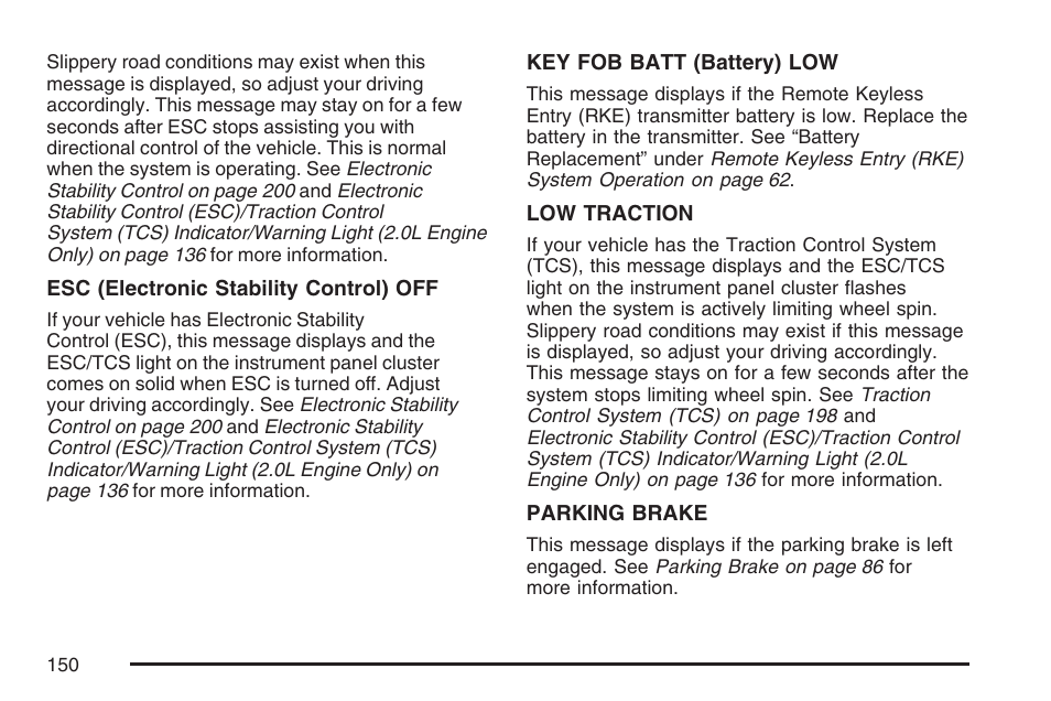 Pontiac 2007 Solstice User Manual | Page 150 / 396
