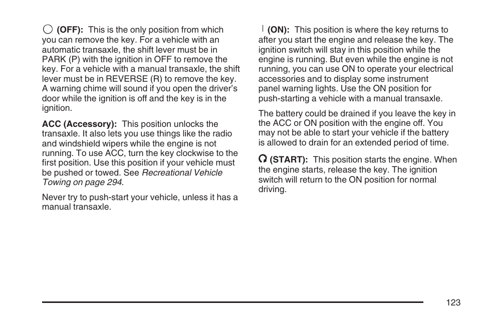 Pontiac 2007 G6 User Manual | Page 123 / 486