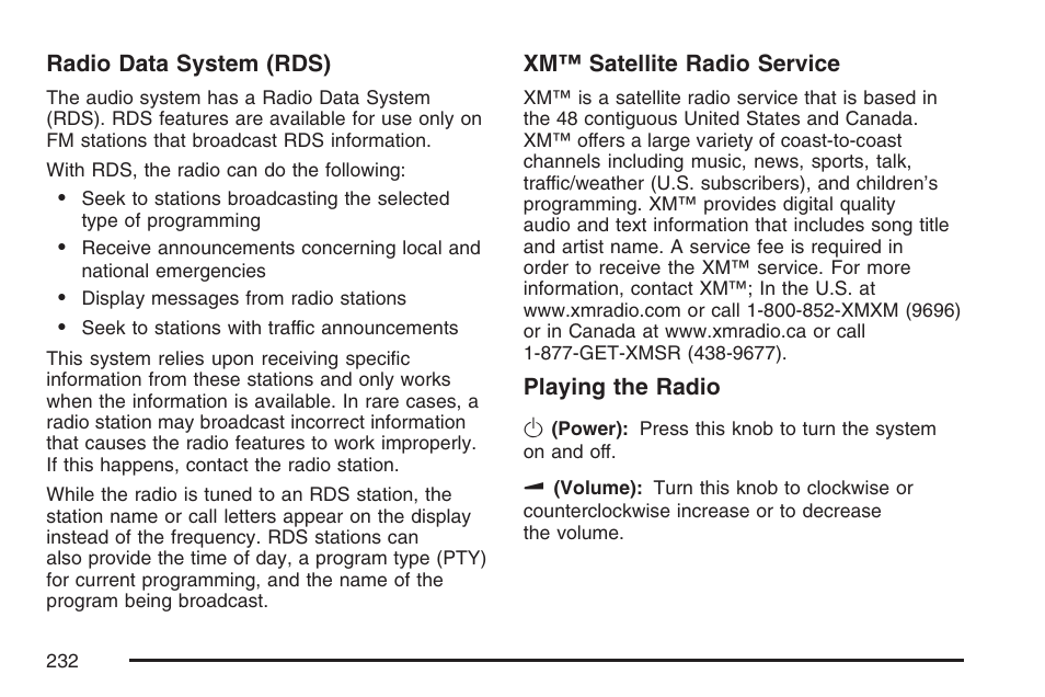 Pontiac 2007 G6 User Manual | Page 232 / 486