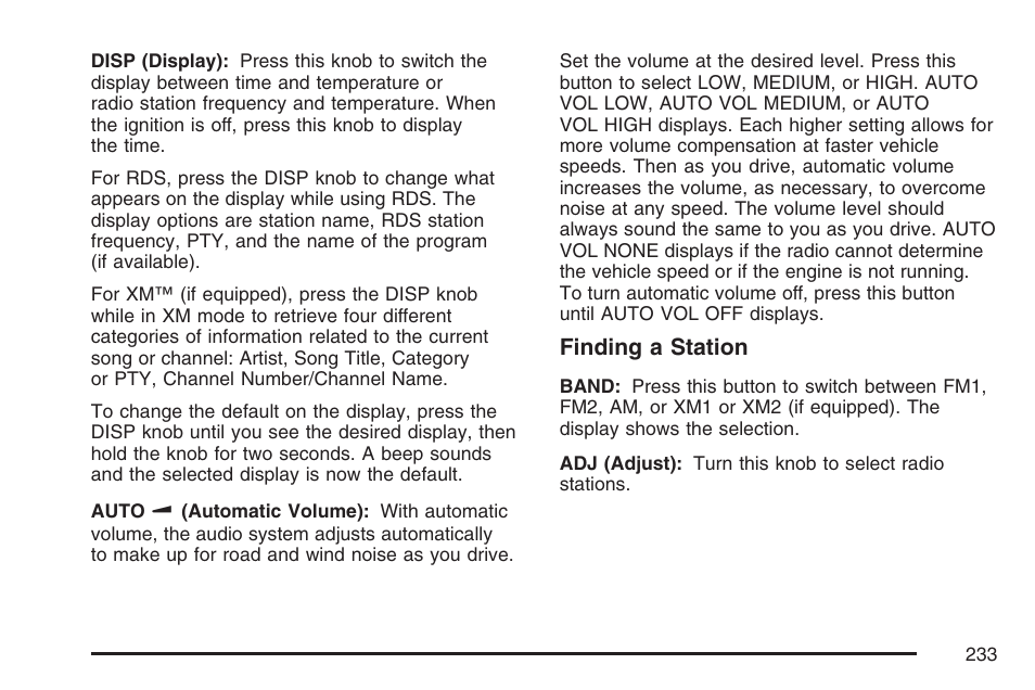 Pontiac 2007 G6 User Manual | Page 233 / 486