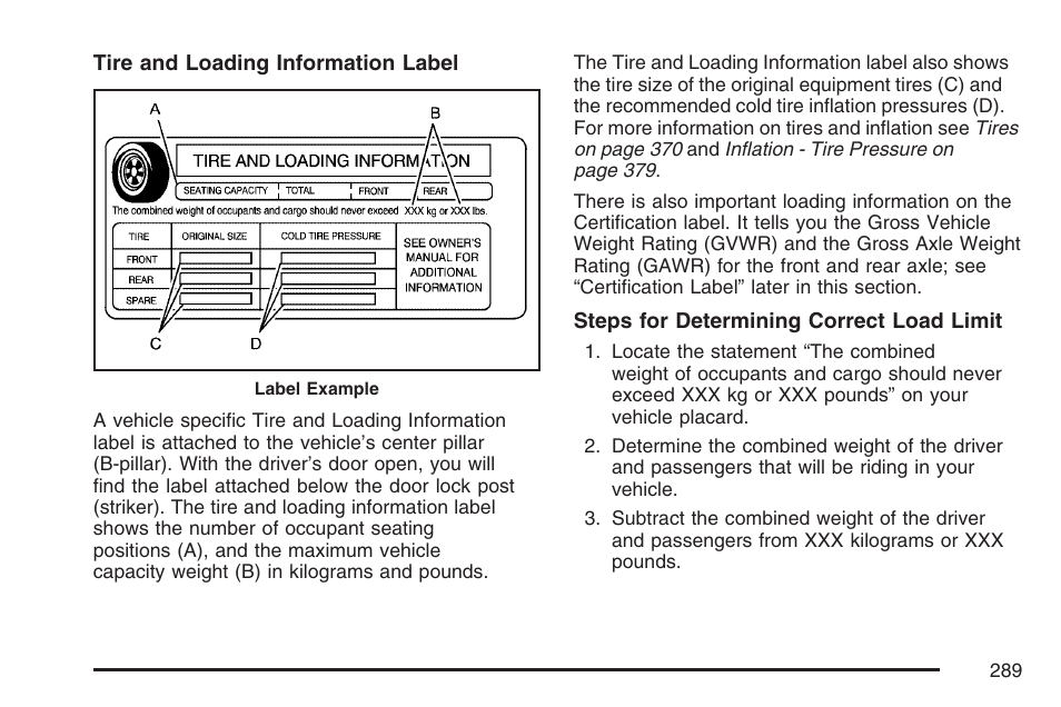 Pontiac 2007 G6 User Manual | Page 289 / 486