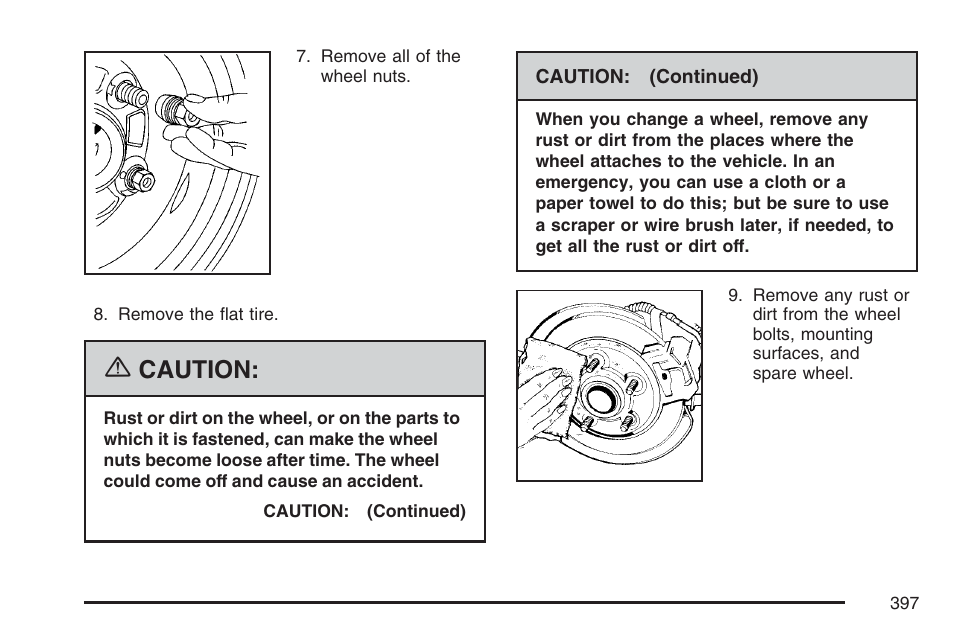 Caution | Pontiac 2007 G6 User Manual | Page 397 / 486