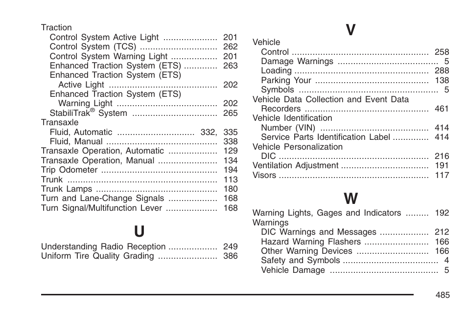 Pontiac 2007 G6 User Manual | Page 485 / 486